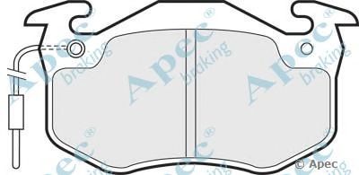 APEC BRAKING pad470 -  Комплект тормозных колодок, дисковый тормоз
